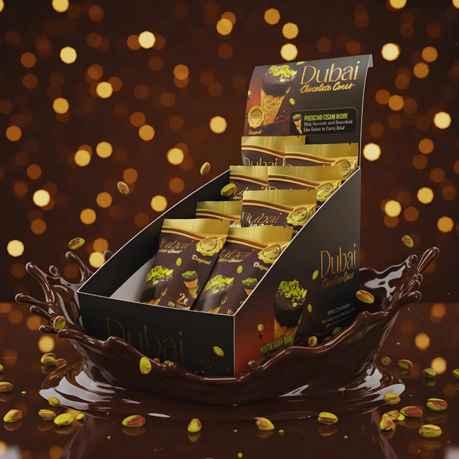 Dubai Chocolate Cones Pack of 10 – A Grand Indulgence by Dubai Chocolates Cones Main Image